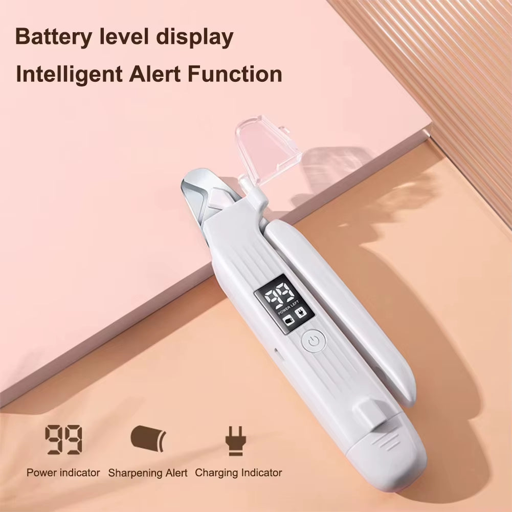 2 in 1 Electric Pet Nail Trimmer with LED Lights Pet Nail Grinder Dog Nail Trimmer and Grinder for Small Medium Large Dogs/Cats