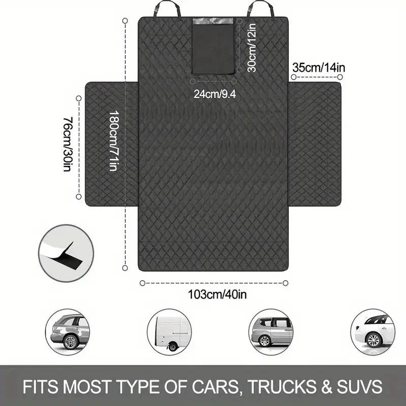 Dog Carrier Wear-Resistant Dog Car Seat Cover for SUV Waterproof Portable Durable Liner Cover Protects Vehicle Easy to Install