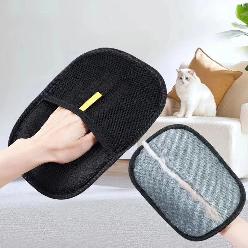Pet Grooming Glove Pet Hair Remover Brush Efficient Dog Cat Hair Removal Glove Reusable Pet Hair Cleaner Pet Supplies