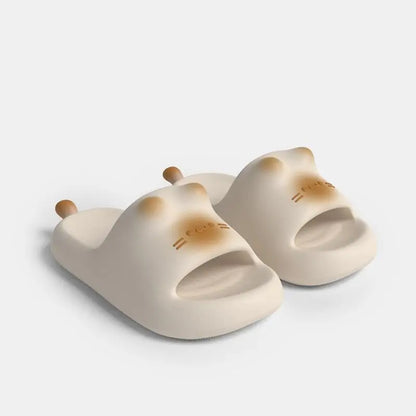 Lovely Bottom Cat Paw Slippers Women Waterproof Indoor Outdoor Shoes Woman Closed Back Slippers Home Slip on Shoes Woman Slipper
