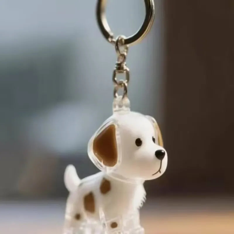 Clear Pet Hair Memorial Capsule DIY Dog Fur Keepsake Pendant for Keychain Puppy Hair Storage Container for Pet Lovers Gift