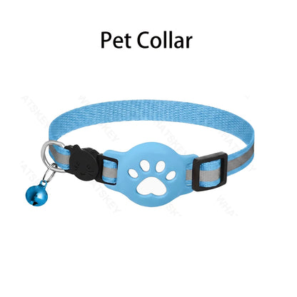 Bluetooth GPS Tracker Woeks with Google Find My (Android Only) Waterproof Smart Tracker Tag with Adjustable Collar for Cats, Pet