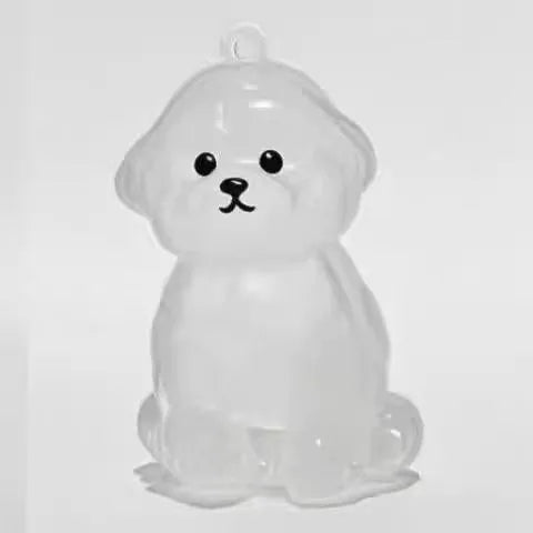 Clear Pet Hair Memorial Capsule DIY Dog Fur Keepsake Pendant for Keychain Puppy Hair Storage Container for Pet Lovers Gift