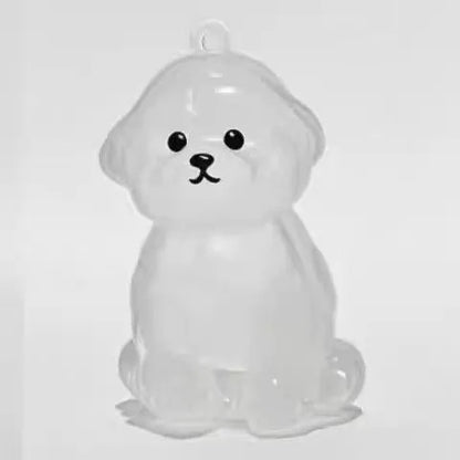 Clear Pet Hair Memorial Capsule DIY Dog Fur Keepsake Pendant for Keychain Puppy Hair Storage Container for Pet Lovers Gift