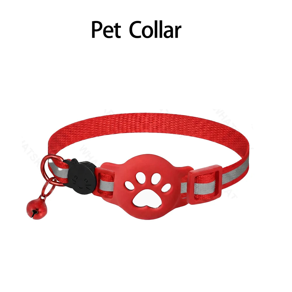 Bluetooth GPS Tracker Woeks with Google Find My (Android Only) Waterproof Smart Tracker Tag with Adjustable Collar for Cats, Pet