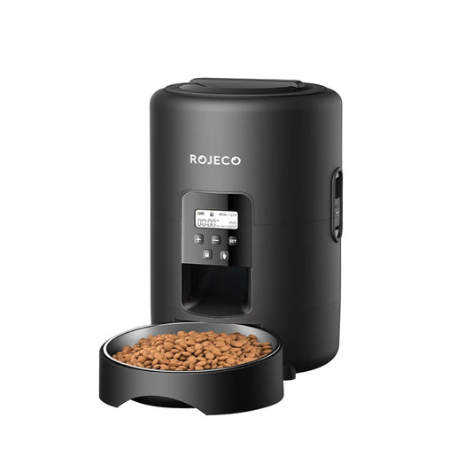 2L Automatic Pet Feeder Smart Cat Food Kibble Dispenser Button Version Smart Control Auto Dog Feeder for Cat Dog Supplies