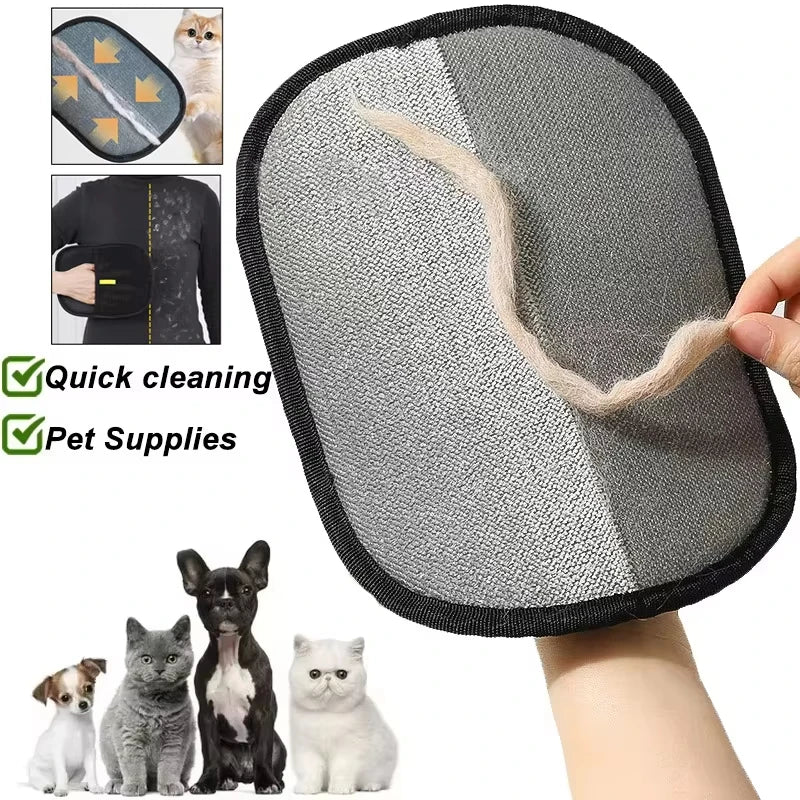 Pet Grooming Glove Pet Hair Remover Brush Efficient Dog Cat Hair Removal Glove Reusable Pet Hair Cleaner Pet Supplies