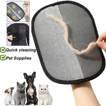 Pet Grooming Glove Pet Hair Remover Brush Efficient Dog Cat Hair Removal Glove Reusable Pet Hair Cleaner Pet Supplies