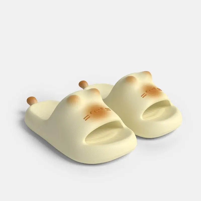 Lovely Bottom Cat Paw Slippers Women Waterproof Indoor Outdoor Shoes Woman Closed Back Slippers Home Slip on Shoes Woman Slipper