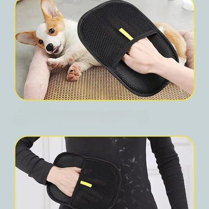 Pet Grooming Glove Pet Hair Remover Brush Efficient Dog Cat Hair Removal Glove Reusable Pet Hair Cleaner Pet Supplies