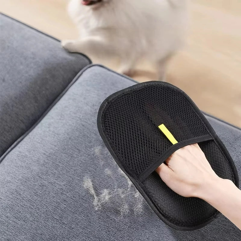 Pet Grooming Glove Pet Hair Remover Brush Efficient Dog Cat Hair Removal Glove Reusable Pet Hair Cleaner Pet Supplies