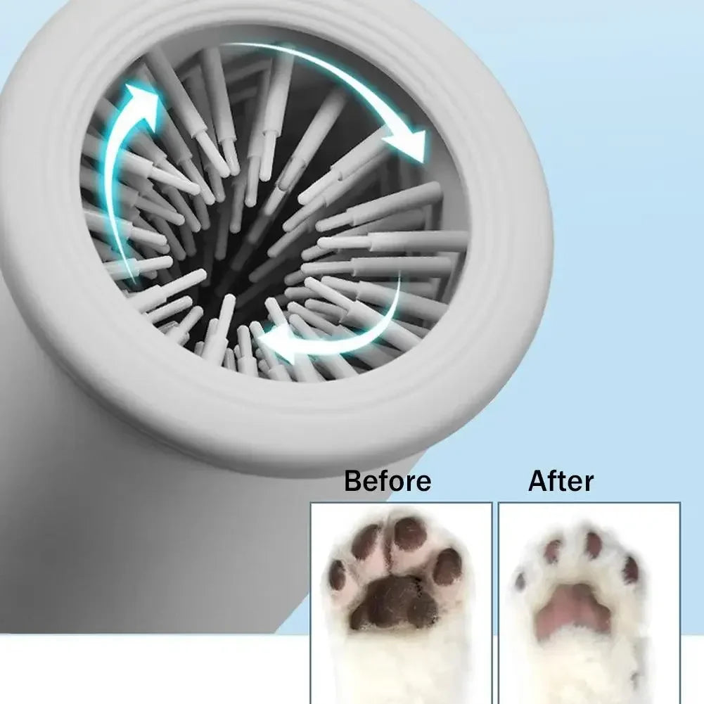 Automatic Dog Paw Cleaner Pet Foot Paw Washer Electric Paw Massager