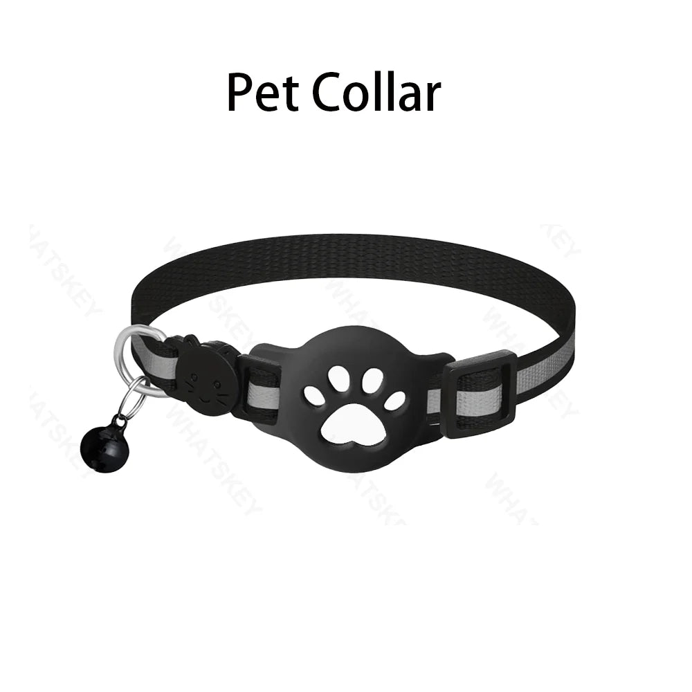 Bluetooth GPS Tracker Woeks with Google Find My (Android Only) Waterproof Smart Tracker Tag with Adjustable Collar for Cats, Pet