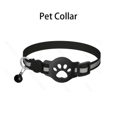 Bluetooth GPS Tracker Woeks with Google Find My (Android Only) Waterproof Smart Tracker Tag with Adjustable Collar for Cats, Pet