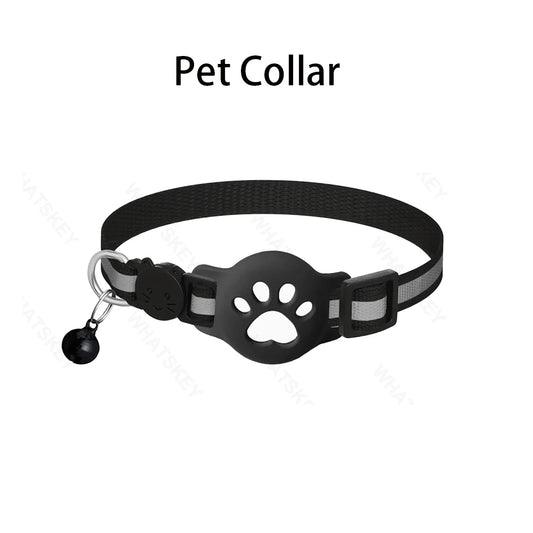 Bluetooth GPS Tracker Woeks with Google Find My (Android Only) Waterproof Smart Tracker Tag with Adjustable Collar for Cats, Pet